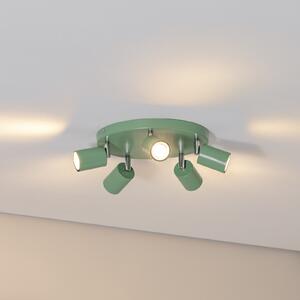 Spot de tavan Fun, verde deschis, Ø 30 cm, reglabil, GU10