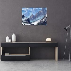 Tablou - Munții pictați (70x50 cm)
