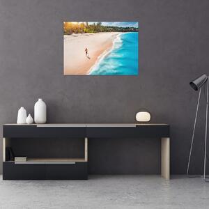 Tablou - Fuga pe plajă (70x50 cm)