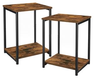 Set 2 masute laterale Vasagle Negru 38.5x30x50 cm