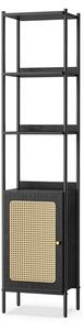 Biblioteca Vasagle Negru 40x30x174.7 cm