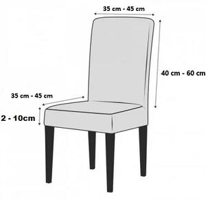 Set 6 huse pentru scaune, elastice si catifelate, culoare Bordo