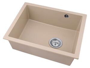 Gamma Decor 5040, chiuvetă granit cu 1 compartiment 560x460x180 mm, bej, GMA-ZLE000083
