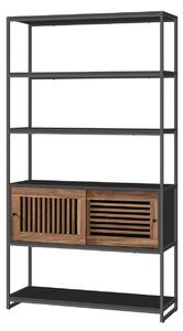 Biblioteca Vasagle Gri 100x35x180 cm