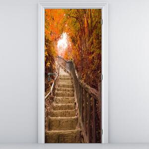 Fototapeta pentru ușă - trepte în natură (95x205cm)