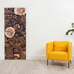 Fototapeta pentru ușă - lemnul (95x205cm)