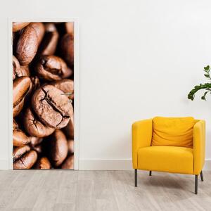 Fototapeta pentru ușă - boabe de cafea (95x205cm)