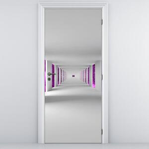 Fototapeta pentru ușă - tunelul cu cerul violet (95x205cm)