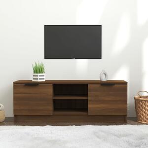 Comodă TV, stejar maro, 102x35x36,5 cm, lemn prelucrat