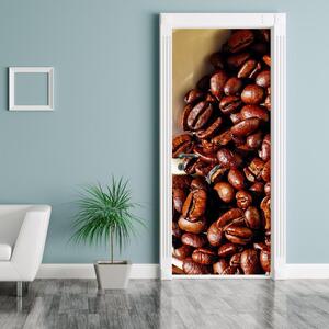 Fototapeta pentru ușă - cafea boabe (95x205cm)