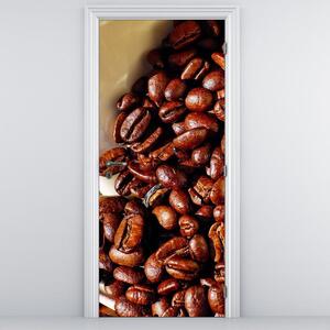 Fototapeta pentru ușă - cafea boabe (95x205cm)