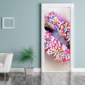 Fototapeta pentru ușă - buze colorate (95x205cm)