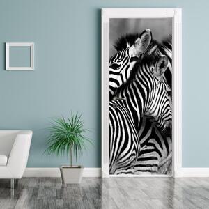 Fototapeta pentru ușă - zebre (95x205cm)