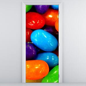 Fototapeta pentru ușă bomboane colorate (95x205cm)
