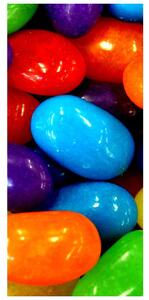 Fototapeta pentru ușă bomboane colorate (95x205cm)
