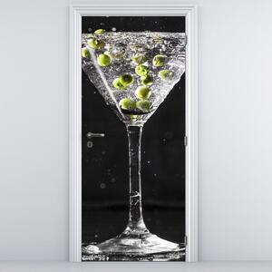 Fototapeta pentru ușă - paharul cu măsline (95x205cm)