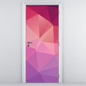 Fototapeta pentru ușă - abstracție colorată (95x205cm)