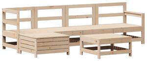 Set canapea de grădină, 6 piese, lemn masiv de pin