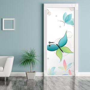 Fototapeta pentru ușă - fluture abstract (95x205cm)
