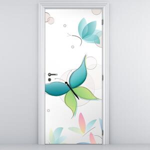 Fototapeta pentru ușă - fluture abstract (95x205cm)