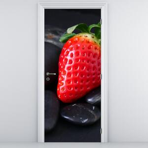 Fototapet pentru ușă - Căpșună (95x205cm)