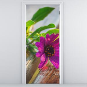Fototapet pentru ușă - flori tăiate (95x205cm)