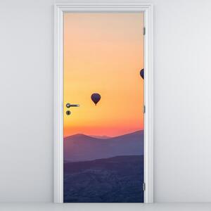 Fototapet pentru ușă - Baloane cu aer cald (95x205cm)