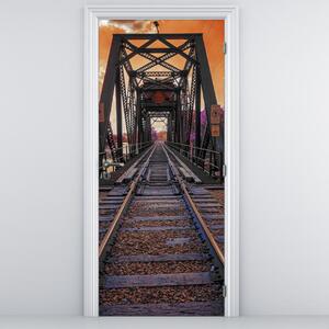 Fototapet pentru ușă - Pod de cale ferată (95x205cm)