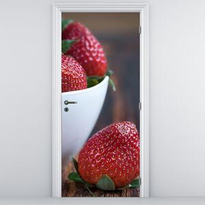 Fototapet pentru ușă - Căpșuni (95x205cm)