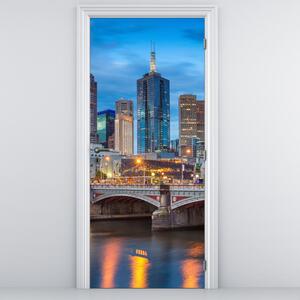 Fototapet pentru ușă - Orașul Melbourne (95x205cm)