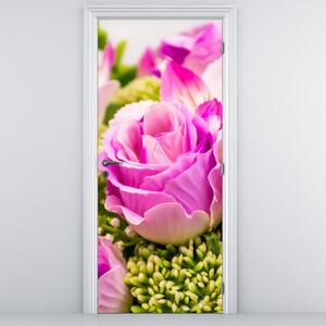 Fototapet pentru ușă - Trandafiri (95x205cm)