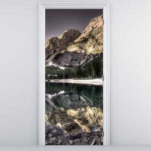 Fototapet pentru ușă - Lac în munți (95x205cm)