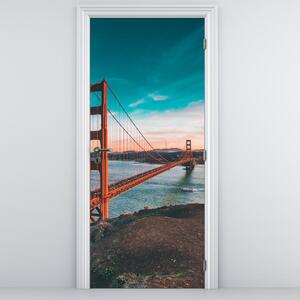 Fototapet pentru ușă - Golden Gate (95x205cm)