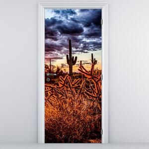 Fototapet pentru ușă - Ora de aur al deșertului (95x205cm)