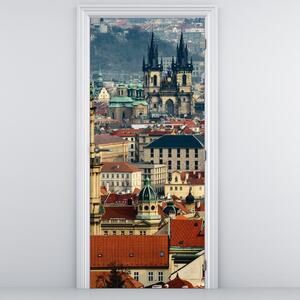 Fototapet pentru ușă - Praga panoramic (95x205cm)