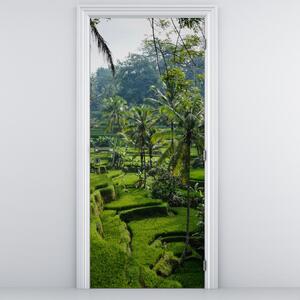 Fototapet pentru ușă - Terasele de orez Tegalalang (95x205cm)