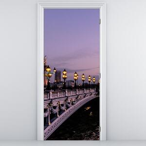 Fototapet pentru ușă - Podul Alexandru al III-lea în Paris (95x205cm)