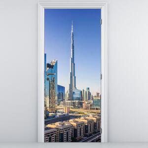 Fototapet pentru ușă - Dimineața în Dubai (95x205cm)