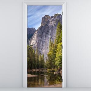 Fototapet pentru ușă - Sub stânca Yosemite (95x205cm)