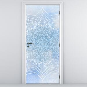 Fototapet pentru ușă - Mandala de iarnă (95x205cm)