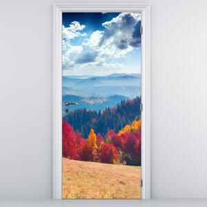 Fototapet pentru ușă - Peisaj colorat de toamnă (95x205cm)