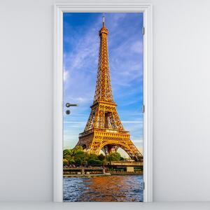 Fototapet pentru ușă - Tturnul Eiffel (95x205cm)
