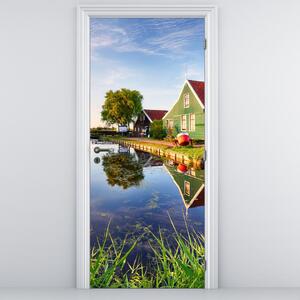 Fototapet pentru ușă - Mori olandeze (95x205cm)