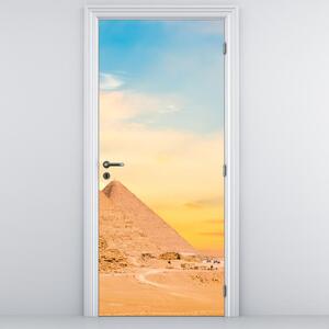Fototapet pentru ușă - Piramide din Egipt (95x205cm)