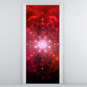 Fototapet pentru ușă - Abstract roșu (95x205cm)