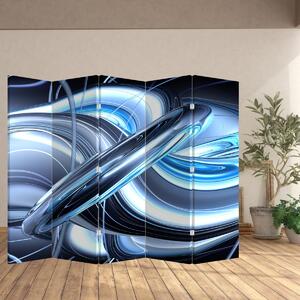 Paravan - Abstracție albastră (210x170 cm)
