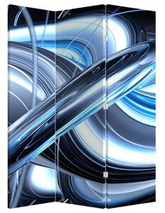 Paravan - Abstracție albastră (126x170 cm)