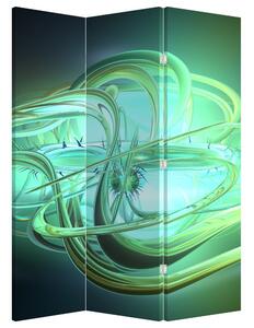 Paravan - Abstracție verde (126x170 cm)