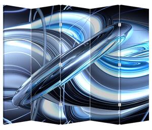 Paravan - Abstracție albastră (210x170 cm)
