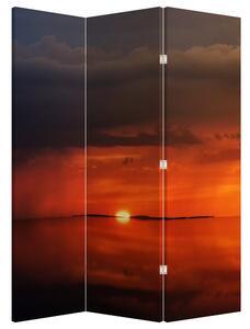Paravan - Apus de soare cu barca (126x170 cm)